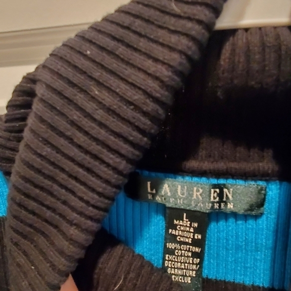 Lauren  Ralph Lauren Green label size large turtleneck sweater - Picture 3 of 4